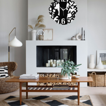 Wooden Silent Non-Ticking Wall Clock for Home Stylish Latest Designer Wall Clock for Home Living Room Bedroom Office Hall